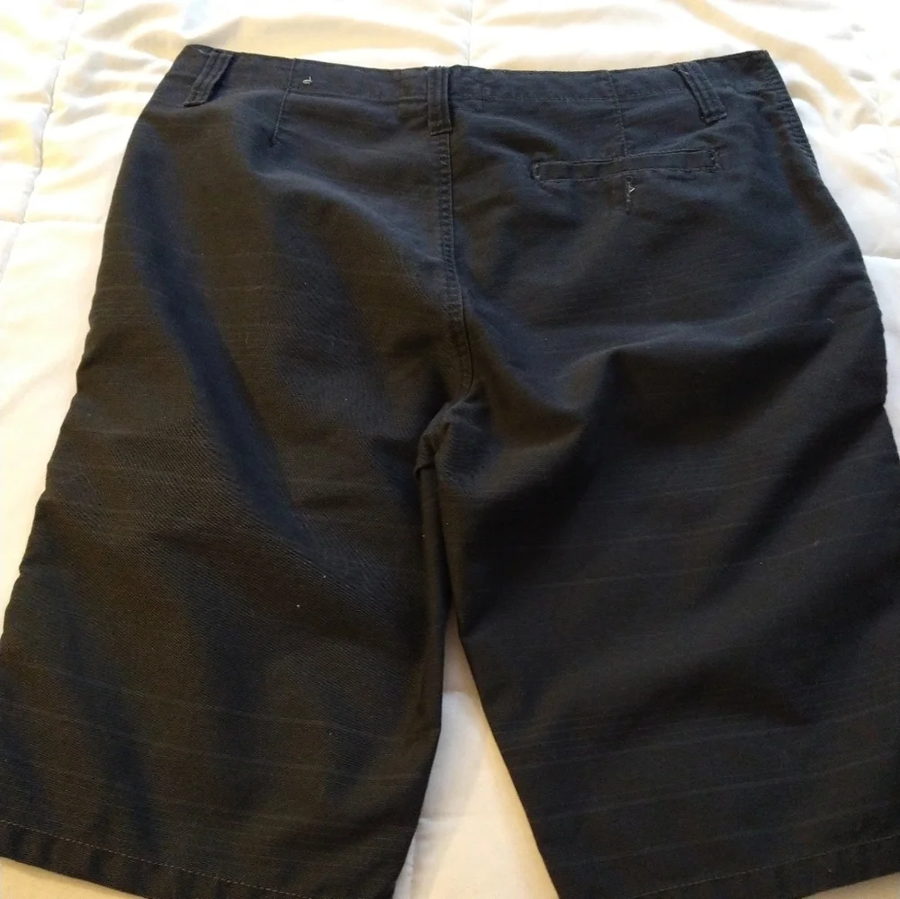 Size 34 men's classic flat front dark blue stripe short - Picture 7 of 15